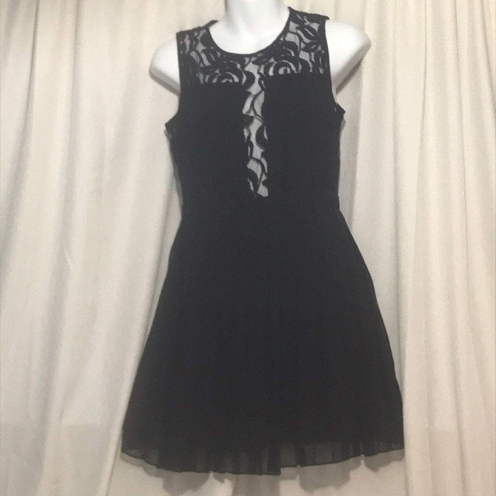Black mini dress